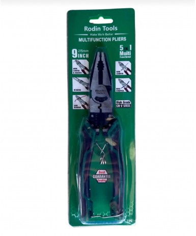 Rodin Tools 215MM 5’i 1 Arada Çok Fonksiyonlu Pense | CR-V Çelik Dayanıklı