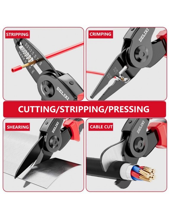 5’li Yüksek Karbonlu Çelik Pense Takımı | Tel Kesici ve Stripleyici Seti Uygun Fiyatlı