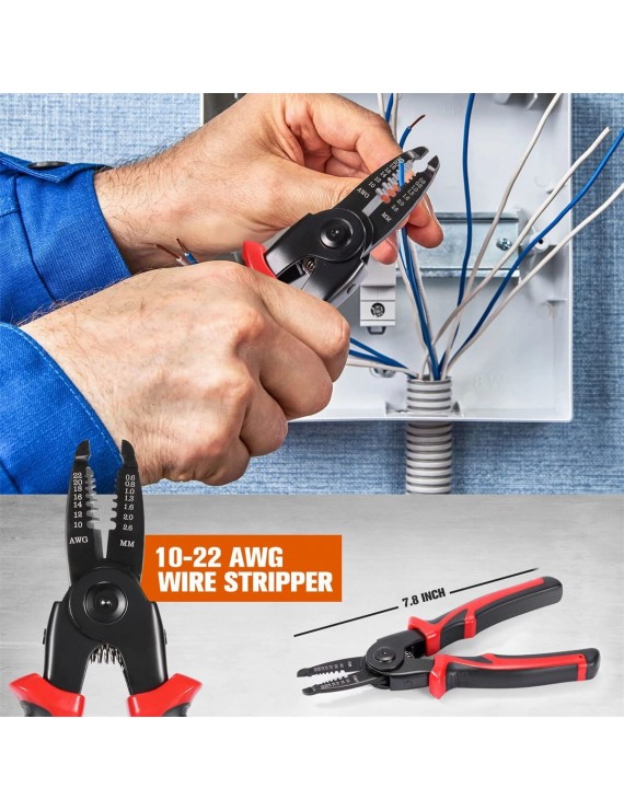 5’li Yüksek Karbonlu Çelik Pense Takımı | Tel Kesici ve Stripleyici Seti Uygun Fiyatlı