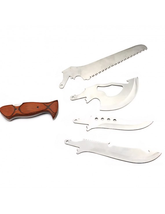 SWAT 4’ü 1 Arada Kamp Bıçak Seti | Testere Balta ve Çok Amaçlı Seyahat Seti