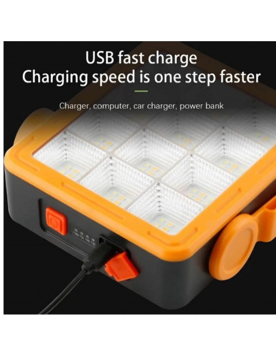 Solar Şarjlı Çoklu Işık Kaynaklı LED Kamp Lambası – Taşınabilir, USB ve Güneş Enerjili