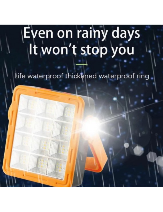 Solar Şarjlı Çoklu Işık Kaynaklı LED Kamp Lambası – Taşınabilir, USB ve Güneş Enerjili